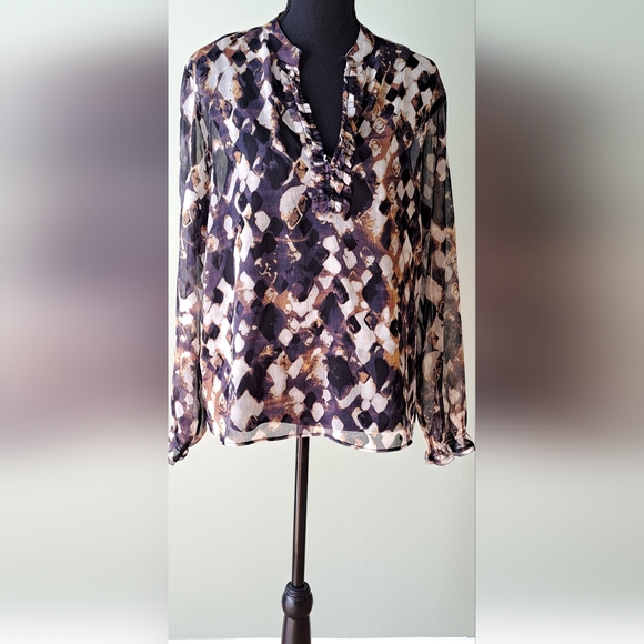 📌📌Sz PXL Simply Vera Wang 2-Piece Chiffon Floral Top - Picture 2 of 7